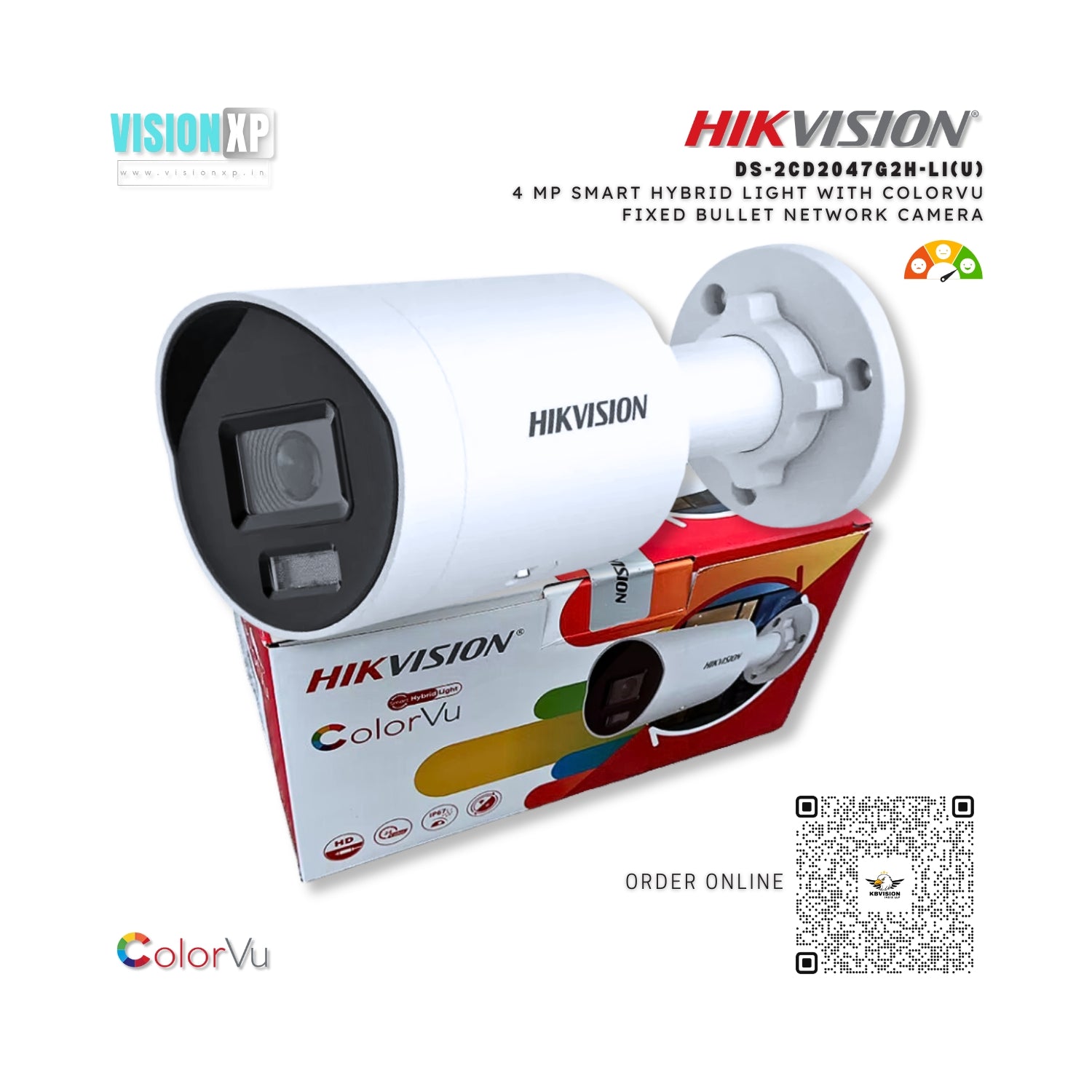 Hikvision DS-2CD2047G2H-LI(U) 4MP ColourVu Network Bullet Camera Hikvision DS-2CD2047G2H-LI(U) 4MP ColourVu Network Bullet Camera